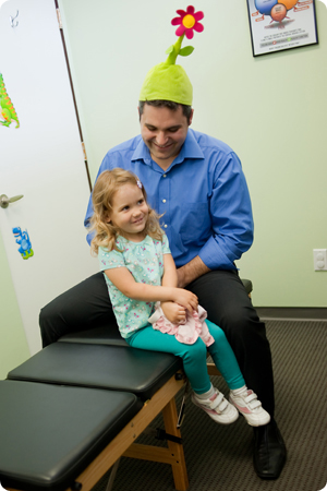 Dr David Bzdel and patient